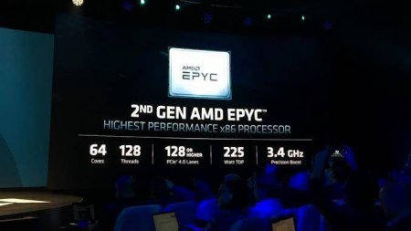 AMD发二代EPYC处理器：7nm工艺 支持PCIe 4.0