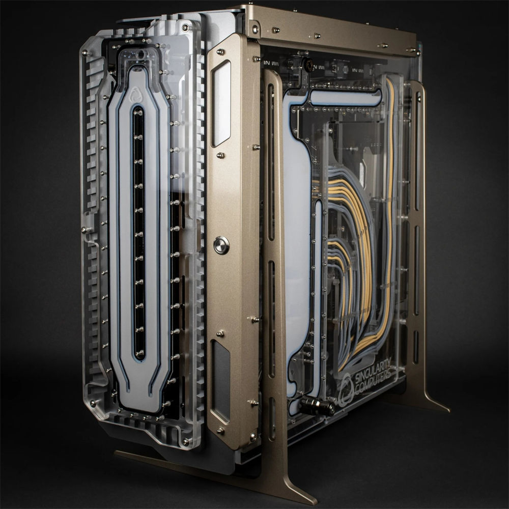 暗黑金RS：Singularity Computers Spectre 2.0机箱水冷MOD装机方案图片