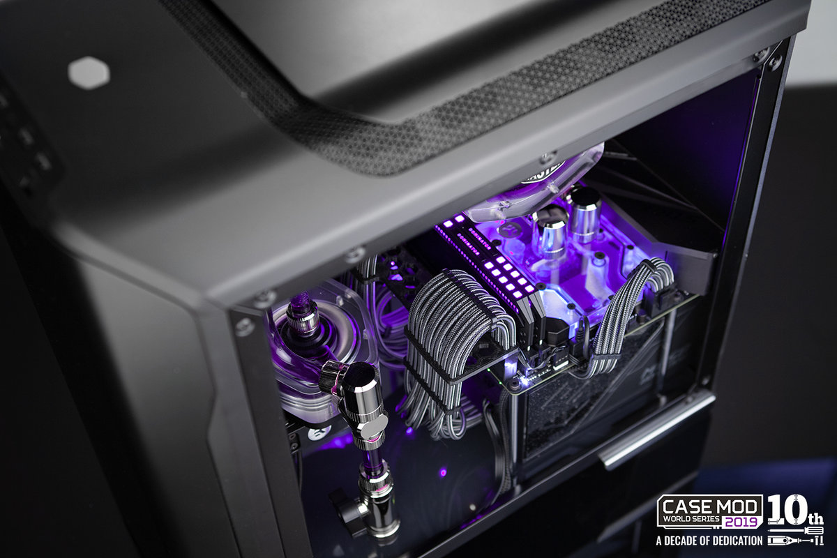 酷冷至尊SL600Mi机箱紫色水冷MOD装机方案图片