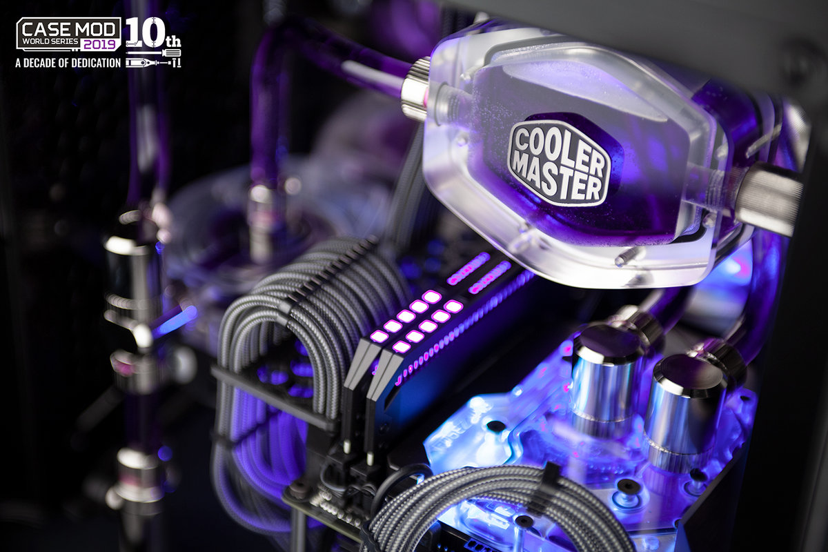 酷冷至尊SL600Mi机箱紫色水冷MOD装机方案图片