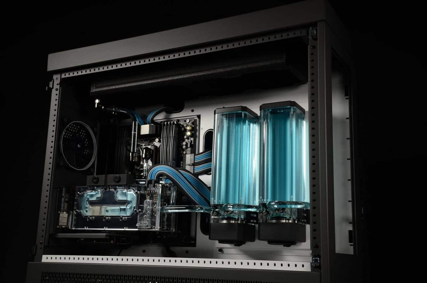Case Labs Zeus 2.0 淡蓝+黑色水冷机箱MOD方案图片