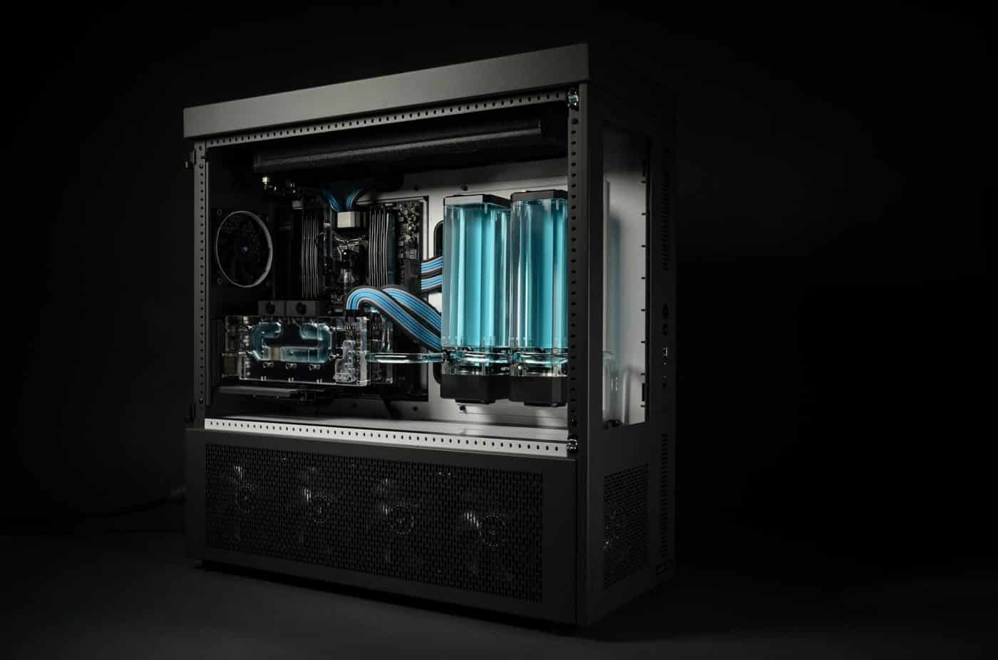 Case Labs Zeus 2.0 淡蓝+黑色水冷机箱MOD方案图片