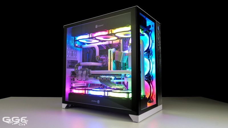 联力Lian Li PC-O11 Dynamic RGB彩色灯光水冷机箱方案图片