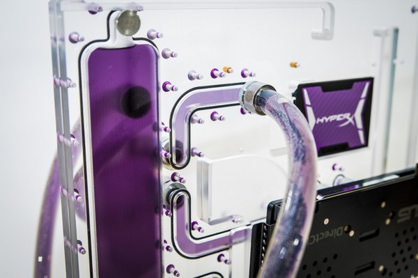 机箱MOD:主板托盘做的水冷回路 Exsectus图片
