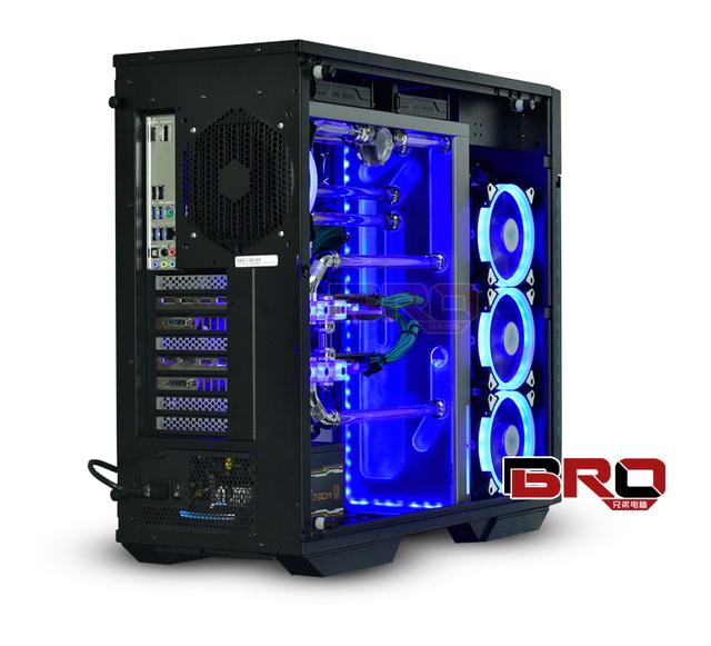 BRO兄弟电脑：迎广509水道板升级版透明硬管水冷整机方案图片