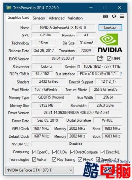 TechPowerUp 发布 GPU-Z v2.25.0 显卡检测测试工具