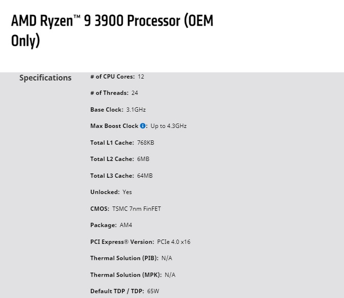 AMD低功耗版Ryzen 9 3900：65W TDP/ITX小钢炮福音图片