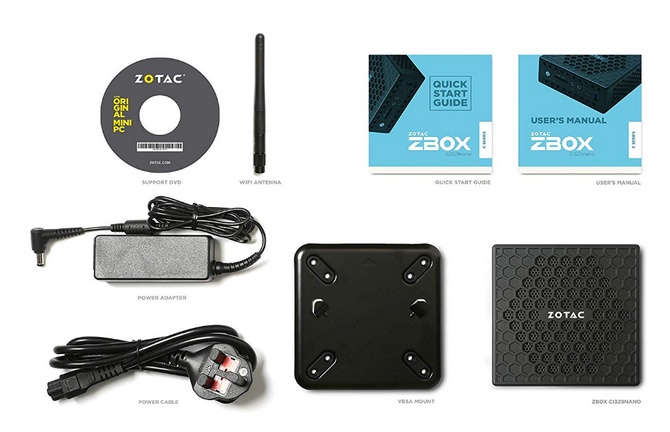 ZOTAC索泰新ZBOX CI329 Nano迷你主机：4GB+64GB SSD 249.99美元（约1765元）图片