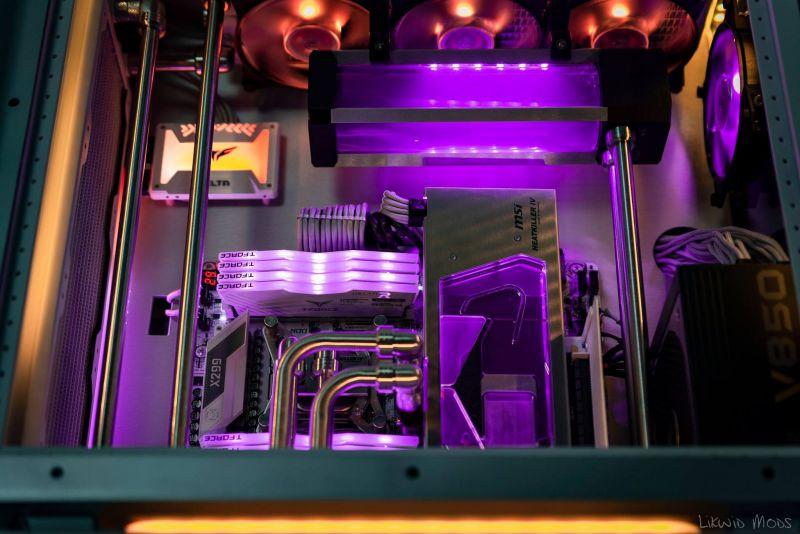 Cooler Master C700P多模块机箱紫色硬管水冷机箱方案图片