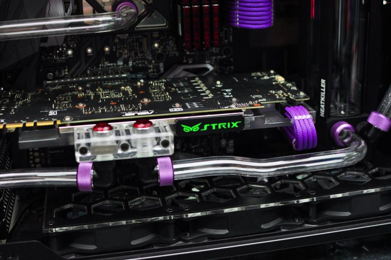 迎广INWIN 303 Nvidia Edition紫色水冷机箱方案图片